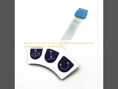Robust Construction Acrylic Sheet PET Membrane Switch For Different Operating Temperatures
