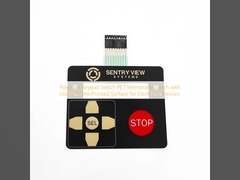 Polyester Keypad Switch PET Membrane Switch with Glossy/Matte/Frosted Surface for Electronic Devices