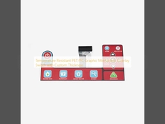 Temperature Resistant PET/PC Graphic Membrane Overlay Switch with Custom Thickness