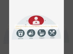 OEM PCB Graphic Overlay Membrane Switch For Electronic Products