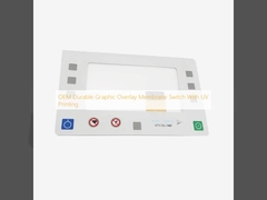OEM Durable Graphic Overlay Membrane Switch With UV Printing