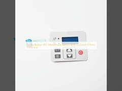 Tactile Button PET Membrane Switch With 0.25mm 0.5mm Thickness