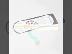 Electronic PET Membrane Switch , Tactile Membrane Keypad With Logo Printing OEM