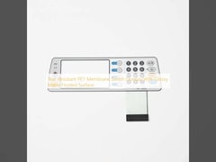 Tear Resistant PET Membrane Switch Overlay With Glossy Matte Frosted Surface