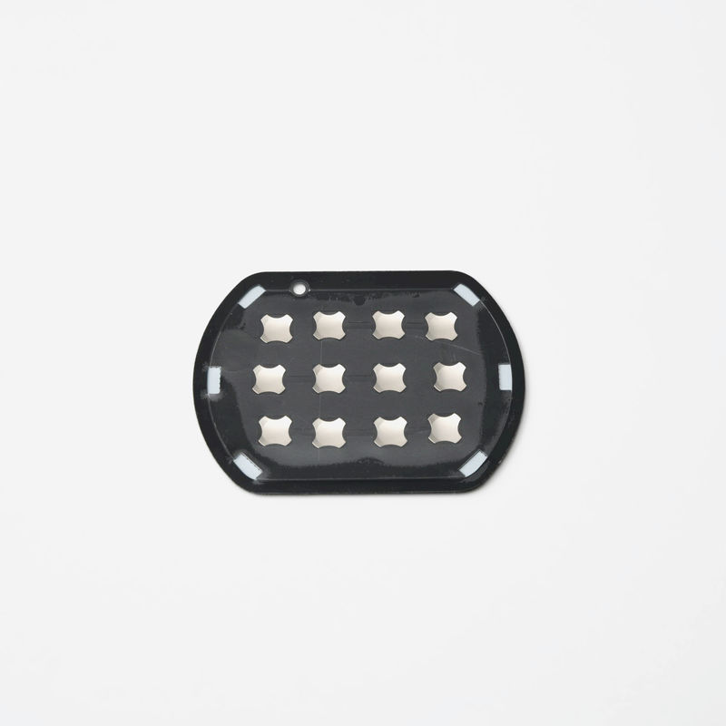 Interruptor de teclado de membrana ultra delgado Color negro Impermeable a prueba de polvo