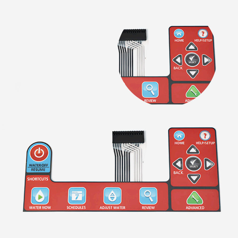 Category LED Displays Black Membrane Switch Panel with 1 Million Cycles Life Span
