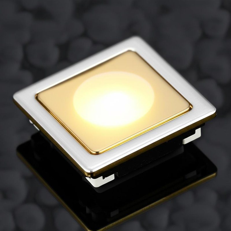 Gold Plated Stainless Steel Metal Dome PET Membrane Switch with LED Backlight and 20mA Led Current