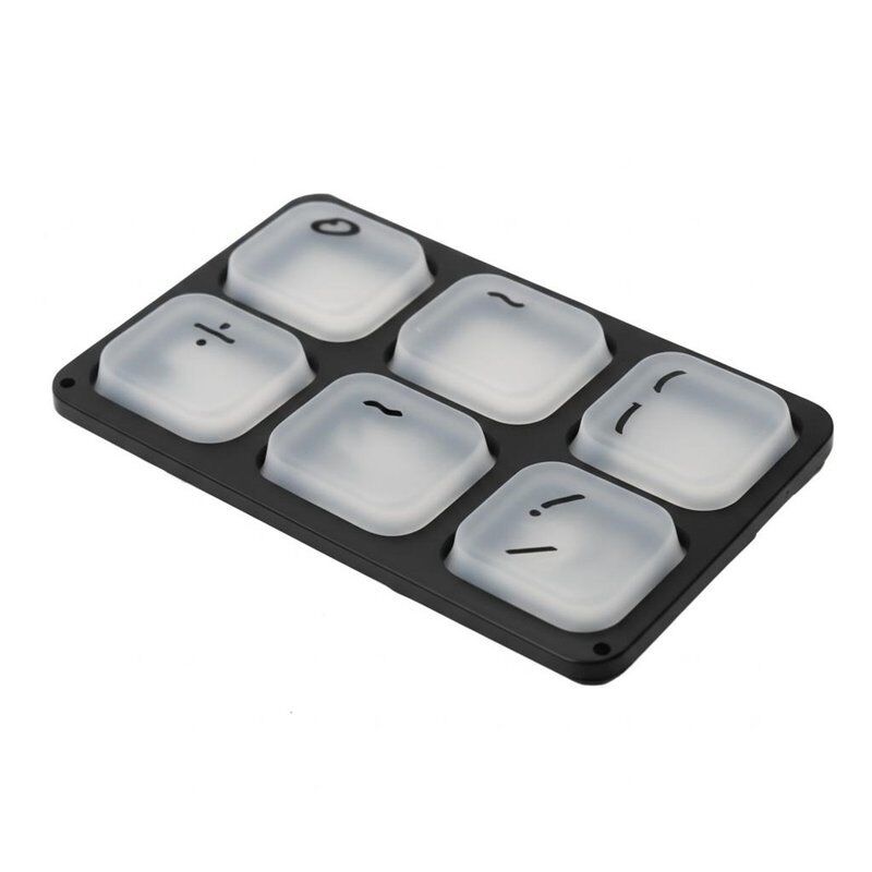 High Elongation Silicone Rubber Keypads Featuring Lifespan 1 Million To 5 Million Cycles and Matt Clear PU Coating for Controls