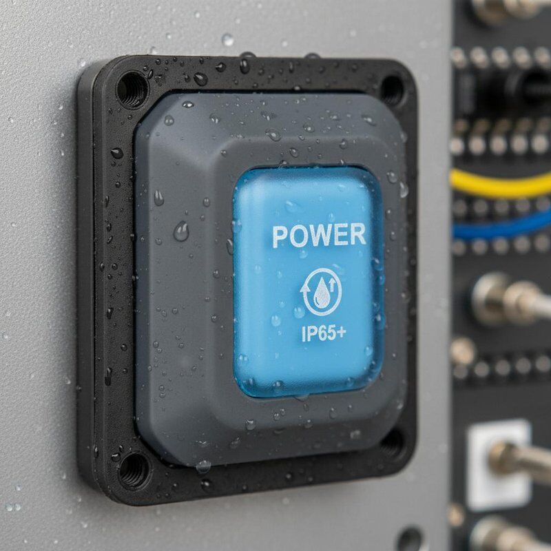 IP65 Or Higher Water Resistance Silicon Rubber Switch Featuring Silk Printing and Laser Etching Designed for in Industrial Electronics