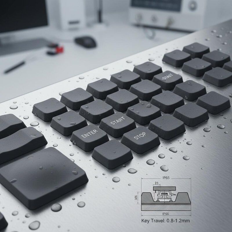 Water Resistance IP65 Or Higher Silicone Rubber Keypads With Customizable Key Travel 0.8-1.2mm And High Abrasion Resistance For User Interfaces