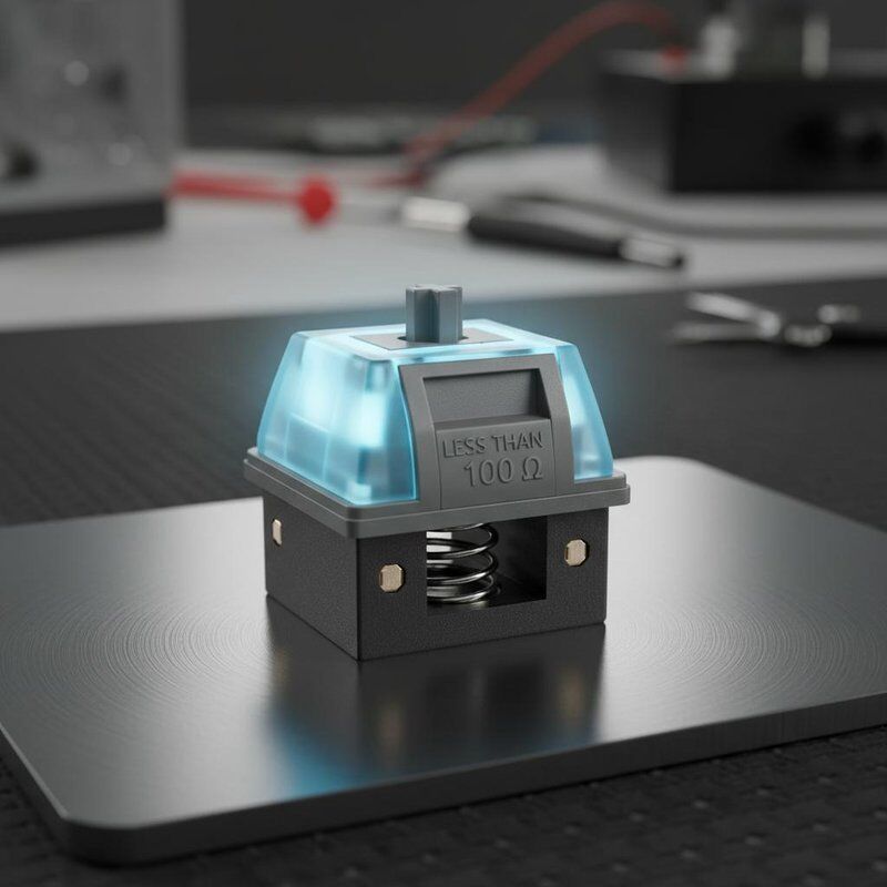 Contact Resistance Less Than 100 Ohm Matte Treatment Backlight Keyboard Switch Providing Operation And Excellent Tactile Feedback
