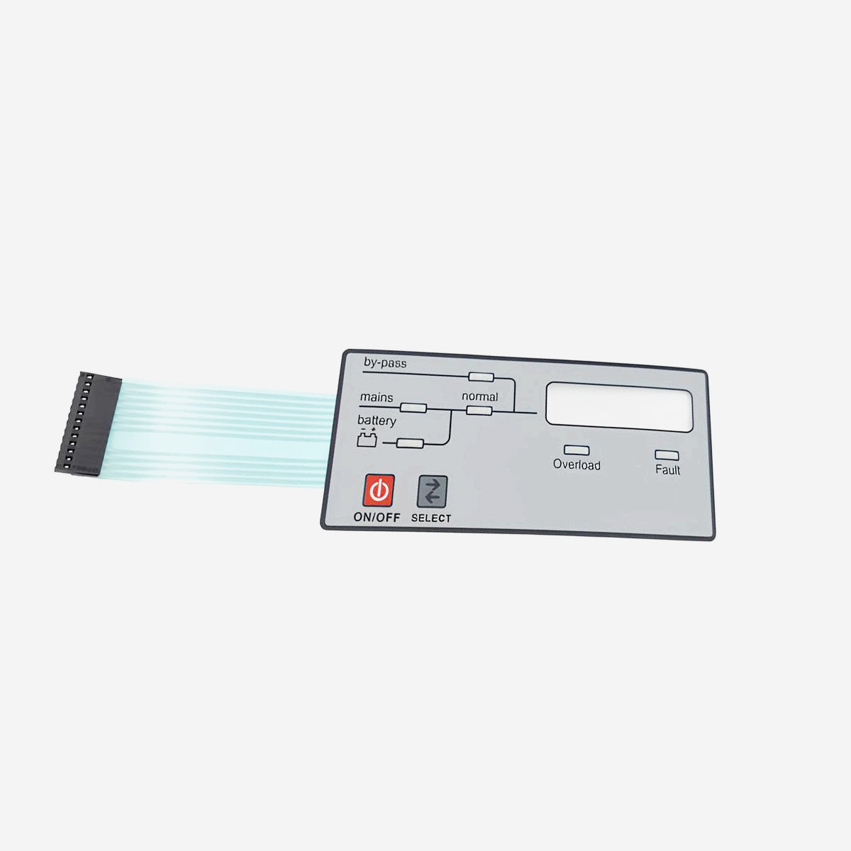 Customized PET Membrane Switch Overlay With LED LGF Backlight ...