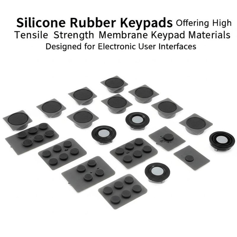 Silicone Rubber Keypads Offering High Tensile Strength Membrane Keypad ...